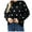 Black, variant on IROINNID Pullover Sweater for Women Comfortable Dot Print Long Sleeve Pullover Round Neck Cute Warm Versatile Sweater,Black