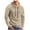Khaki, variant on asjyhkr Hoodies for Men Long Sleeve Crew Neck Zipper Hood Drawstring Pullover Running Gym Workout Shirts