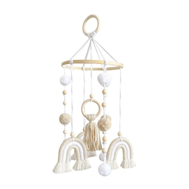 Móvil De Cuna Colgante De Madera, Juguete Sensorial, Adorno De Techo Para Habitación Infantil, Estimulación Visual Relajante Para Dormitorio Y Sala De Estar