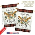 thumbnail image 3 of Breeze Decor BD-OU-H-109074-IP-BO-DS02-US 28 x 40 in. Peace And Lodge Nature - Everyday Outdoor Impressions, Decorative Vertical House Flag, 3 of 4