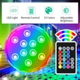 thumbnail image 2 of Case Pack Submersible LED Light with Remote Control RGB 15 Colors Waterproof Pond Light Underwater Light for Swimming Pool Hot Tub Party Vase Fish Tank, 2 of 8