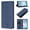 Dark Blue, variant on ELEHOLD Flip Case for Google Pixel 10 Pro XL, Cute Cat Embossed Shockproof RFID Wallet Cover with Kickstand, Orange