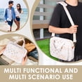 thumbnail image 2 of Large Hanging Toiletry Bag for Women Waterproof Travel Makeup Organizer with 4 Compartments Colorful Floral, 2 of 10