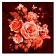 thumbnail image 1 of Cuadros Decorativos Rosa 5D diamante pintura bordado DIY punto de cruz decoración del hogar regalo (naranja Ehuebsd embutido en tela, 1 of 1