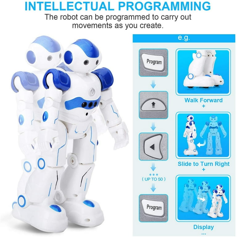 RC Smart Robot Toy for Kids, Remote Control Intelligent Educational  Programmable, Walking Dancing Gesture Sensor Gift 