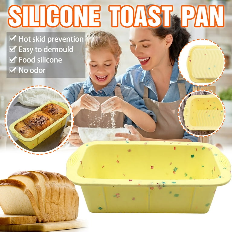 Silicone Bread Pan Mold Non Stick Loaf Pan Rectangle Toast Bread