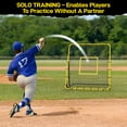 thumbnail image 2 of Portable 4x4.5FT Baseball & Softball Rebounder Net with 7 Adjustable Angles for Fly Balls, Grounders, and Line Drives – Includes Carry Bag, Ideal for All Players, 2 of 6