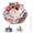 Red, variant on Umbrella Shape Ceramic Tea Strainer, Thickened Umbrella Tea Infuser, Loose Leaf Filter with Rotating Design for Coffee Brewing, Blue & White Tea Filter with Matching Base