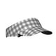thumbnail image 1 of Fotbe Gray Checkboard Visera Deportiva con Diseño, Gorra Abierta Ajustable de Algodón para Mujer y Hombre, 1 of 7