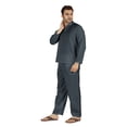 thumbnail image 3 of Inkmeso SolidNightwearSet For Men's Short Sleeve Pjs Loungewear Sets Soft Cotton Designer Sleepwear, 3 of 7