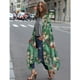 thumbnail image 5 of Nuevas mujeres Kimono Cardigan Floral estampado de leopardo asimétrico Boho prendas de vestir exteri Abanopi Cárdigan de mujer, 5 of 7