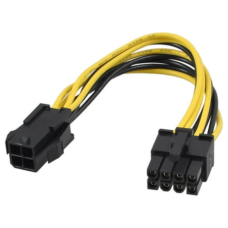 power adapter atx motherboard cable yellow 5cm