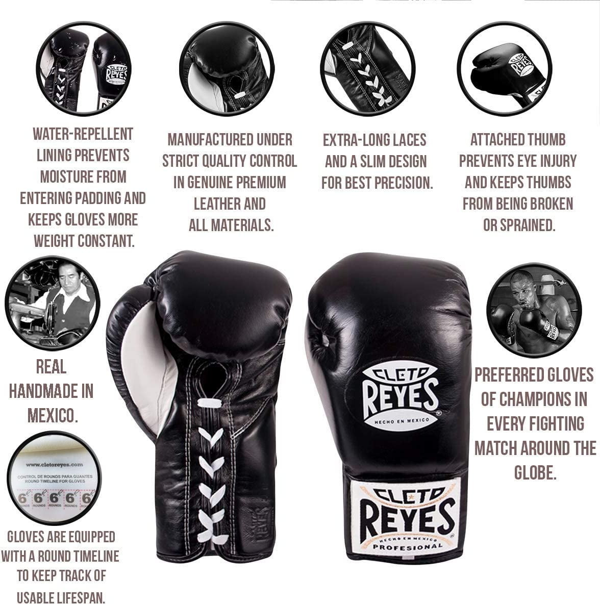 Cleto Reyes Professional Boxing Gloves for Men and Women