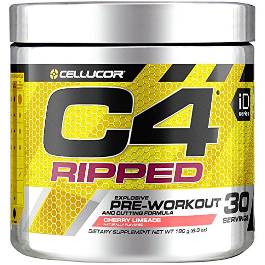 Cellucor C4 Ripped Pre Workout Powder Cherry Limeade 30 Servings Walmart Com