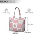 thumbnail image 5 of Flower Women's Large Weekend Travel Bag Moving Canvas Handbag Thick Double Layer Beach Weekend Travel Unisex Hospital Maternity Delivery with Toiletry Waterproof, 5 of 5