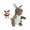 Red Bow Tie, variant on Animal Hand Puppet Plush Animal Mother Baby Figures Set Comfortable PP Cotton for Children Role Play