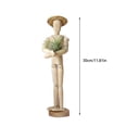 thumbnail image 2 of BELUPAI Air Plant Holder Wooden Jointed Mannequin Plant Stand Gardening Movable Joints Wooden Decorate Stent Mannequin, 2 of 16
