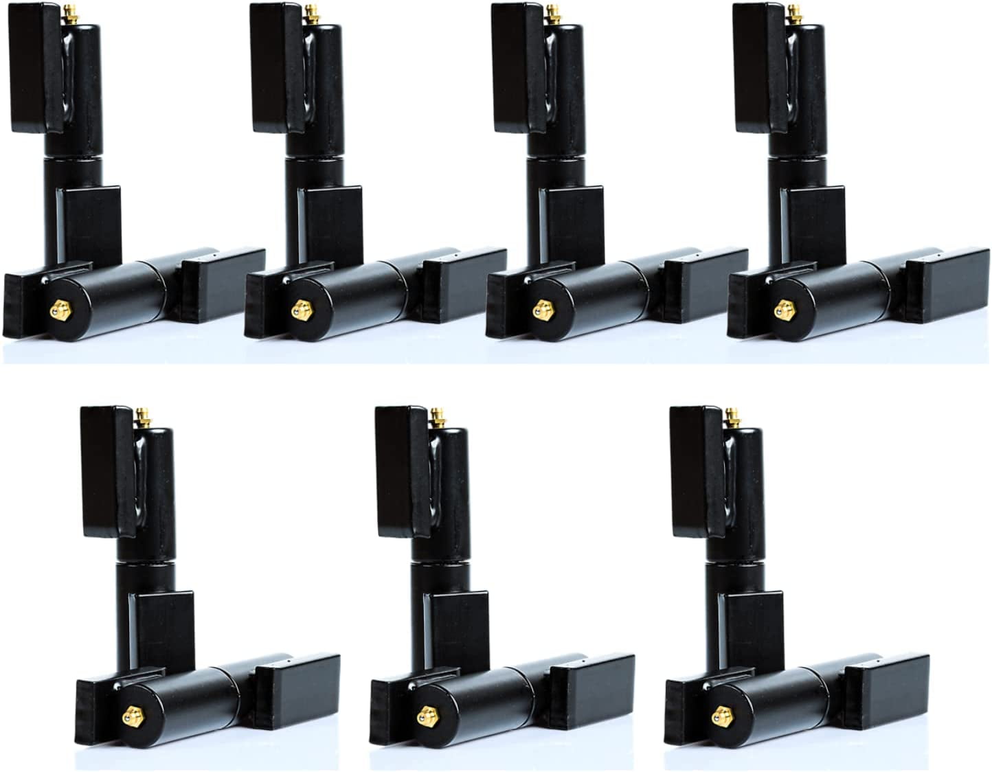 7 Inch Barrel Gate Hinges With Grease Zerk - Heavy Duty Welding Hinges (2 Pair)