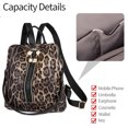 thumbnail image 4 of Mochila monedero para mujer de piel sintética antirrobo, mochila de viaje, bolso de hombro de moda para mujer con bolso pequeño, 4 of 6