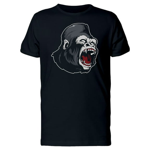 Growling Gorilla Logo T-Shirt Men -Image by Shutterstock, Male Small
