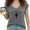 1-Dark Gray, variant on Women's Rose Red Sweet Splatter Cross Faith Inspirational Text V-Neck Sleeveless T-Shirt S-5XL Weekend Tank Top