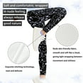 thumbnail image 5 of COEQINE Black Cat Print Girls Yoga Leggings Casual Pants Full Length Athletic Trousers High Waist Tummy Control, for 6-7 Years Kids Girls, 5 of 7