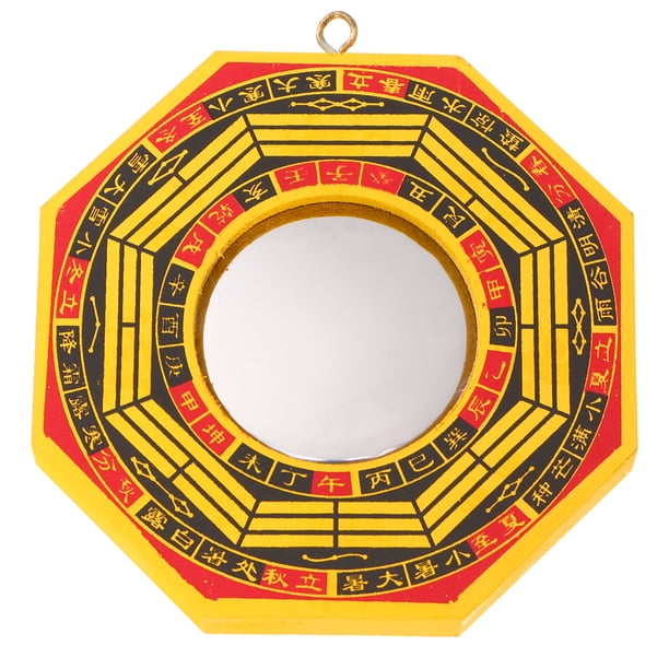 EeaseMX 1 juego de 2 espejos Bagua Fengshui de 4 pulgadas, convexos y cóncavos, adornos colgantes para el hogar y la oficina (cada uno convexo y cóncavo).