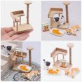 thumbnail image 3 of SHISUYAN 1 Set Miniature Toy Model Simulation Cat Tower And Cat Figurine Doll House Layout Mini Model, 3 of 7