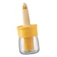 thumbnail image 1 of Botella de cepillo de silicona Macarena para hilvanar crema parrilla Dispensador de aceite multiusos con cepillo amarillo, 1 of 8
