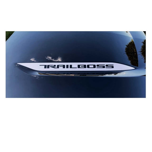 Chevy Silverado Silver Trail Boss Hood Decals 2019-2026 Set of 2 GM Licensed