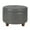 Gray, variant on HomePop Large Leatherette Storage Ottoman, Multiple Colors