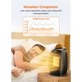 thumbnail image 2 of Strak Digital Space Heater, 750W Portable Fast Heating Electric Ceramic Heater with 4 Modes, Timer, Overheating Protection, ETL Listed, Portable Heater for Bedroom, 2 of 4