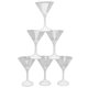 thumbnail image 2 of Vasos de Martini de plástico con luz LED parpadeante, vasos de cóctel LED de 210ml con vástago, copa brillante para fiesta, 6 uds., 2 of 5