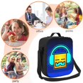 thumbnail image 5 of Saiise Geometry Dash Print Lunch Box for Men Women Adults Lunch Bag for Office Work Picnic - Reusable Portable Lunchbox, 5 of 8