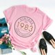 thumbnail image 1 of Vintage 1983 Birthday Shirt, Leopard Vintage 39th 100% Cotton Top Tee Funny Letter Print Graphic O Neck Mama Mother Tshirt y2kS Gao Jinjia LED, 1 of 2
