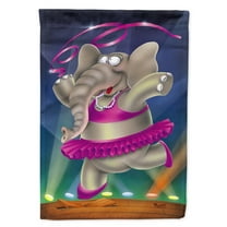 Carolines Treasures APH0249GF Elephant Ballerina Flag Garden Size  Small multicolor