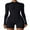 Black, variant on Sociala Womens Long Sleeve Bodysuit Tummy Control Boyleg Zipper Jumpsuit