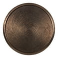 thumbnail image 5 of Kate and Laurel Sanzo Modern Pedestal Side Table, 15 x 15 x 24, Bronze, Decorative End Table with Hammered Tabletop for Use as a Bedroom Nightstand or Living Room Accent, 5 of 7