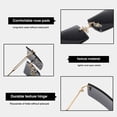 thumbnail image 4 of Gafas de sol rectangulares sin montura para mujeres y hombres, gafas ultralivianas con montura de metal, gafas cuadradas de moda con protección UV400, unisex, 4 of 4