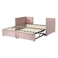 thumbnail image 5 of Aukfa Kids Upholstered Expandable Twin-to-King Daybed with Trundle, Pink, 5 of 8