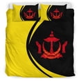 thumbnail image 3 of Brunei Bandera Escudo de Armas Juego de cama Círculo RLT7, 3 of 5