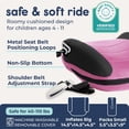 thumbnail image 3 of Asiento elevador inflable sin respaldo Hiccapop UberBoost rosa rosado, 3 of 7