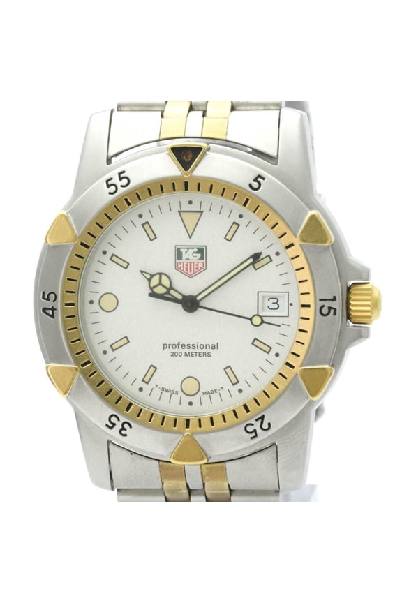 Pre-Owned TAG HEUER 1500 Professional Gold Plated Steel Quartz Mens Watch 955.706G (Good)