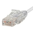 thumbnail image 3 of Monoprice Cat6 Ethernet Patch Cable - 50 feet - White | Snagless RJ45 Stranded 550MHz UTP CMR Riser Rated Pure Bare Copper Wire 28AWG - SlimRun Series, 3 of 5