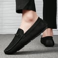 thumbnail image 6 of Men's Casual Loafers Slip On Leather Shoes Lightweight Driving Shoes Moccasins Classic Penny Loafer Flats Boat Shoes, 6 of 10