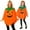 Adult, variant on Kilaqueen 3 PCS Halloween Pumpkin Costume for Women/Girl, Glow in the Dark Pumpkin Poncho with Headband & Candy Bag, Adults/Kids Pumpkin Cape Halloween Outfit Family Matching Halloween Poncho Set