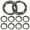 Black, variant on 10Pcs Key Ring Clip, Spring O Rings Round Carabiner Keychain Clips for Replacement Purse Ring Hardware, Keyrings, Paracord Keychain Lanyard, Home Car Keyrings Accessory