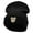 Black, variant on Panchito Embroidered 12 Inch Long Knitted Beanie - Navy OSFM