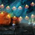 thumbnail image 5 of Nmdmisc Halloween String Lights,6.56ft 10 LEDs Pumpkin String Lights Battery Operated, Halloween Lights for Window Indoor Outdoor Decor Halloween Party Decorations, 5 of 8