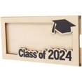 thumbnail image 2 of Durable Wood Money Holder for Home Multi Color Perfect Graduation Gift 6.5 x 4.2 inches, 2 of 5